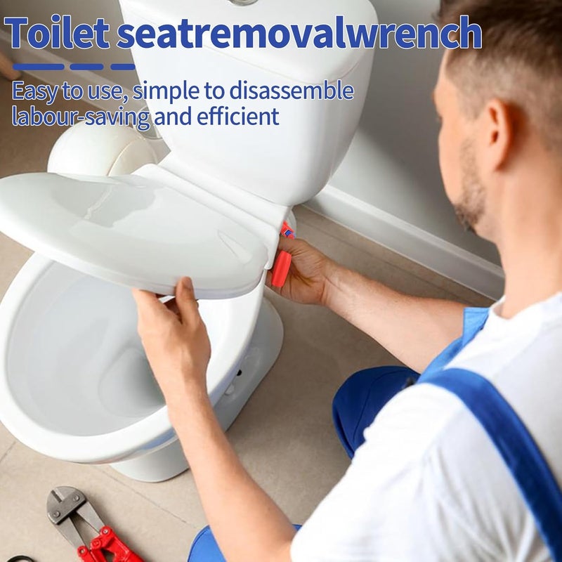 linbenanono Toilet Seat Fitting Tool, 10/13/17mm Toilet Seat Repair Wrench, Professional Universal Plastic High-Strength Installation Tool - Image 4